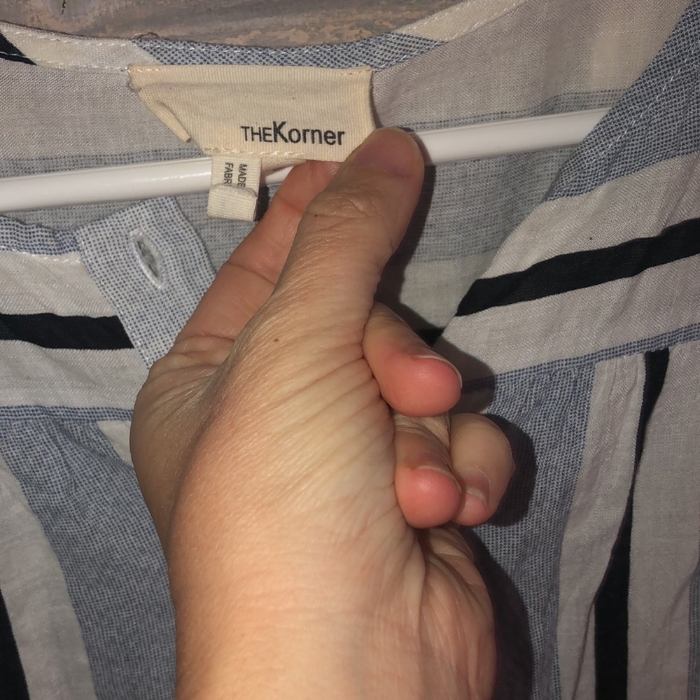 Multicolor Button Down Lightweight Blouse - image 3